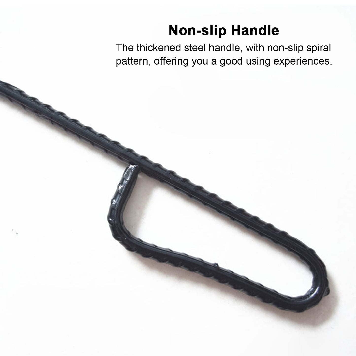 Heavy-Duty Rolling Shutter Door Hook - 8mm Thick Metal Steel Lifter Bar, Available in 50-160cm Lengths for Easy Shop Door Opening