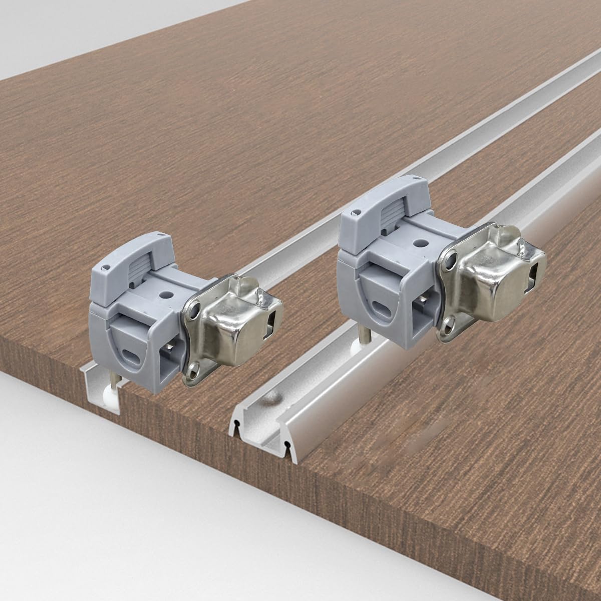 Free Sliding Bifold Door Hardware with Track,36”Bi-fold Closet Door Hardware Smoothly and Quietly,2 Set for 4 Door(Door Not Included)