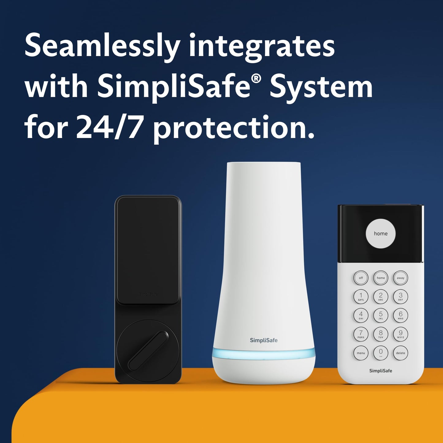 SimpliSafe Smart Lock Series 2 (Black) for The Gen 3 Home Security System