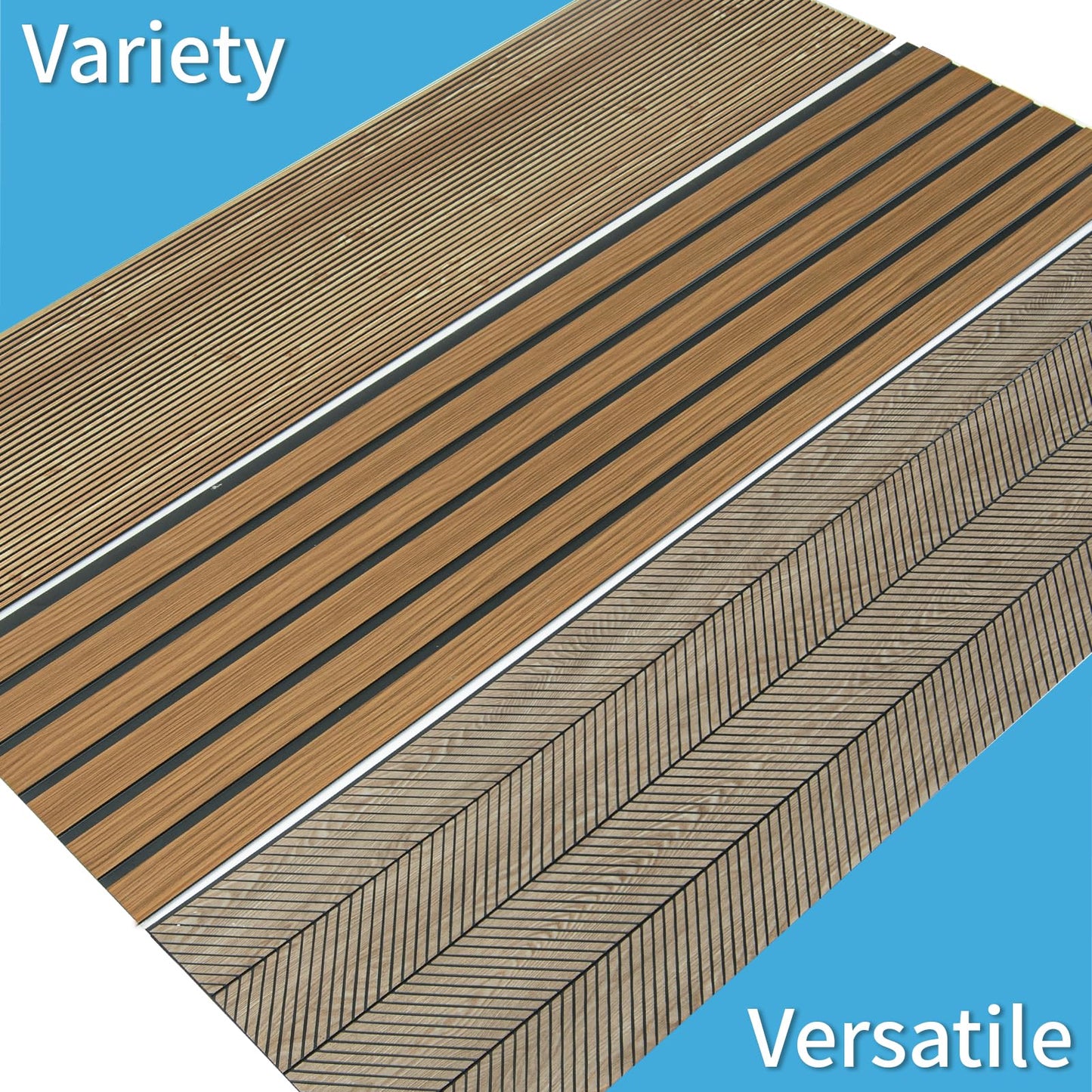 Art3d 4-Pack Glue-On Six-Grid Wainscoting Panel for Interior Wall Decor - 104 x 12 Inch Polystyrene Ultralight Slim Slat Wall Panels for Living Room Bedroom, Oak