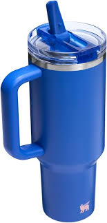Blue Stanley Quencher Tumbler 40oz – Insulated Travel Mug with Handle & Straw