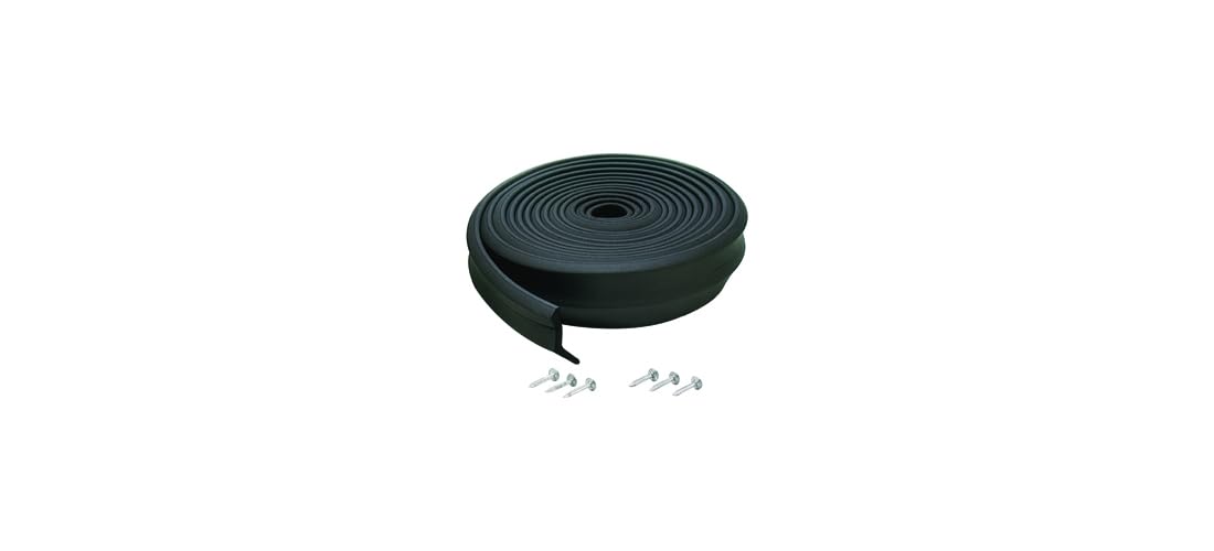 M-D Building Products 03723 9 ft. Black Rubber Garage Door Bottom Seal