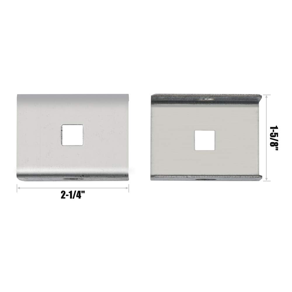 HOME MASTER HARDWARE Box Rail Hanger Kit 2 Set,Exterior Barn Door Hardware Kit,Each Rated Safe Working Load 225 lbs,Zinc Plated