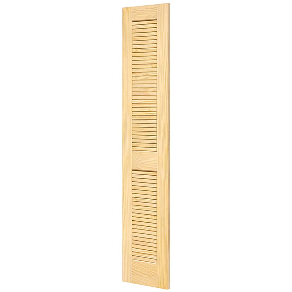 Kimberly Bay Traditional Louver Louver Solid Pine Unfinished Interior Door Slab (18x80)