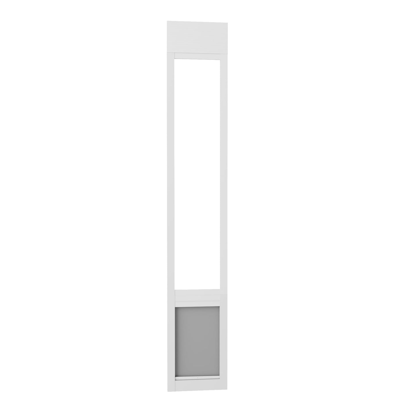 Dog Door for Sliding Glass Doors, Adjustable Height 91"-95 9/16" Aluminum Frame Tempered Sliding Door Dog Doors Insert with Lock,XL Brown10 x 15" Flap Size for Large Dogs