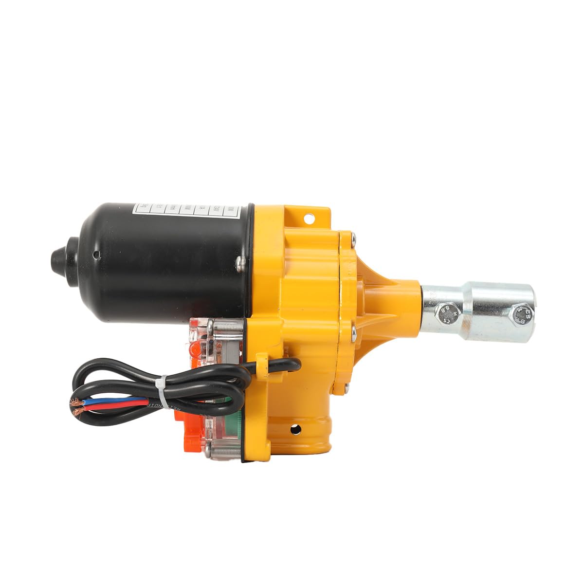 100W Greenhouse Film Roll up Side Motor with Precise Bearing Climber for Greenhouse Ventilation, Waterproof Electric Film Curtain Roller Frame Shed DC24V Automatic Venting