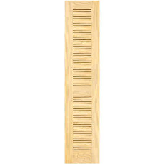 Kimberly Bay Traditional Louver Louver Solid Pine Unfinished Interior Door Slab (18x80)