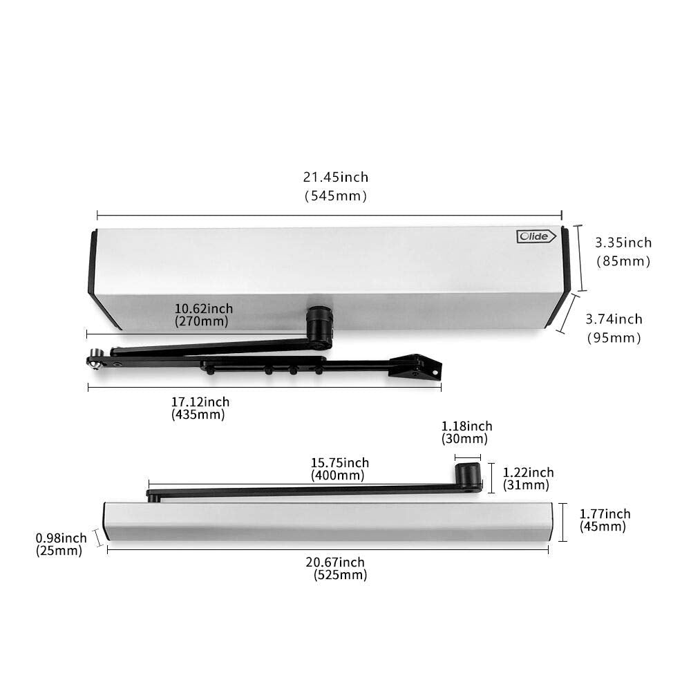 Olideauto Home Electric Door Opener Wireless Handicap Door with Wireless Narrow Handicap Push Buttons Olide-511 and Receiver,Compatible for Alexa,Google Assistant,Remote Control via Phone APP TUYA