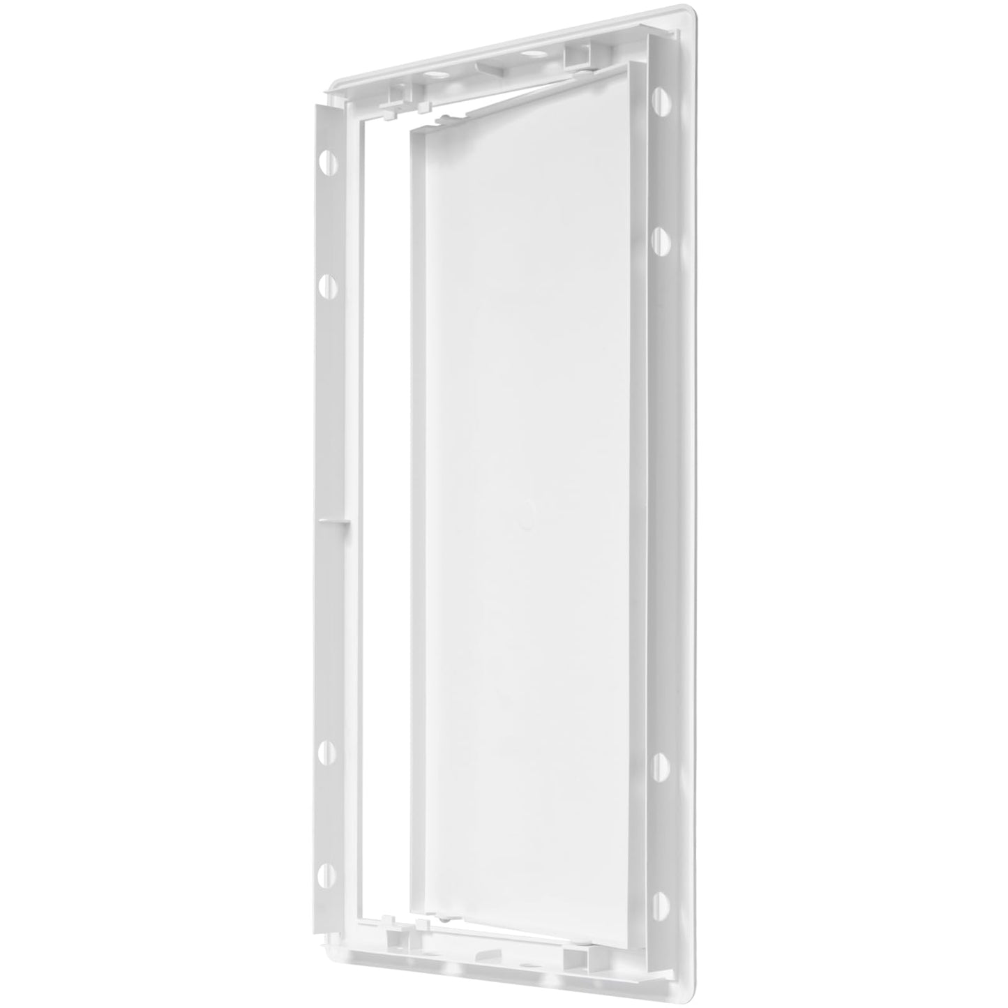 ECOPRO VENT 8" x 16" White Plastic Access Panel. Service Shaft Door Panel. Plumbing, Electricity, Heating, Alarm Wall Access Panel for Drywall. Bathroom Services Access Hole Cover.