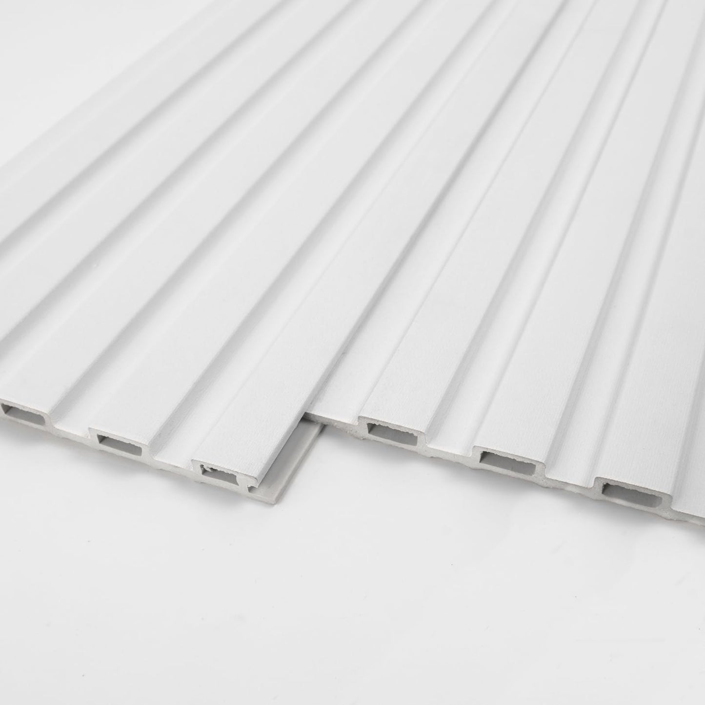 Art3d WPC Wainscoting Panels, 16-Pack 48 x 6 Inch 3D Wall Accents for Interior Wall Decor, Living Room, Bedroom, White