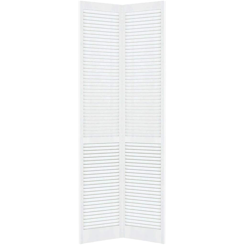 Kimberly Bay Closet Door, Bi-fold, Traditional Louver-Louver White (80x30)