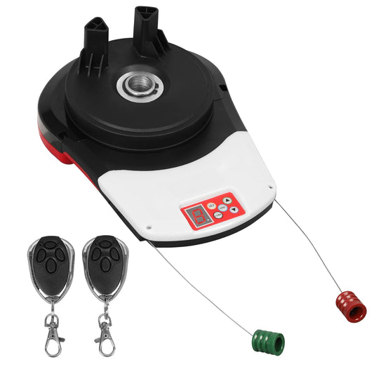 DIYAREA Roll Up Garage Door Opener with Remote,110V 50 Decibel Automatic Rolling Gate Opener,24V DC Roller Door Opener for Garage Warehouse Store Barn Farm-Not Fit Flap,Wall Mounted Garage Door (ERDO)