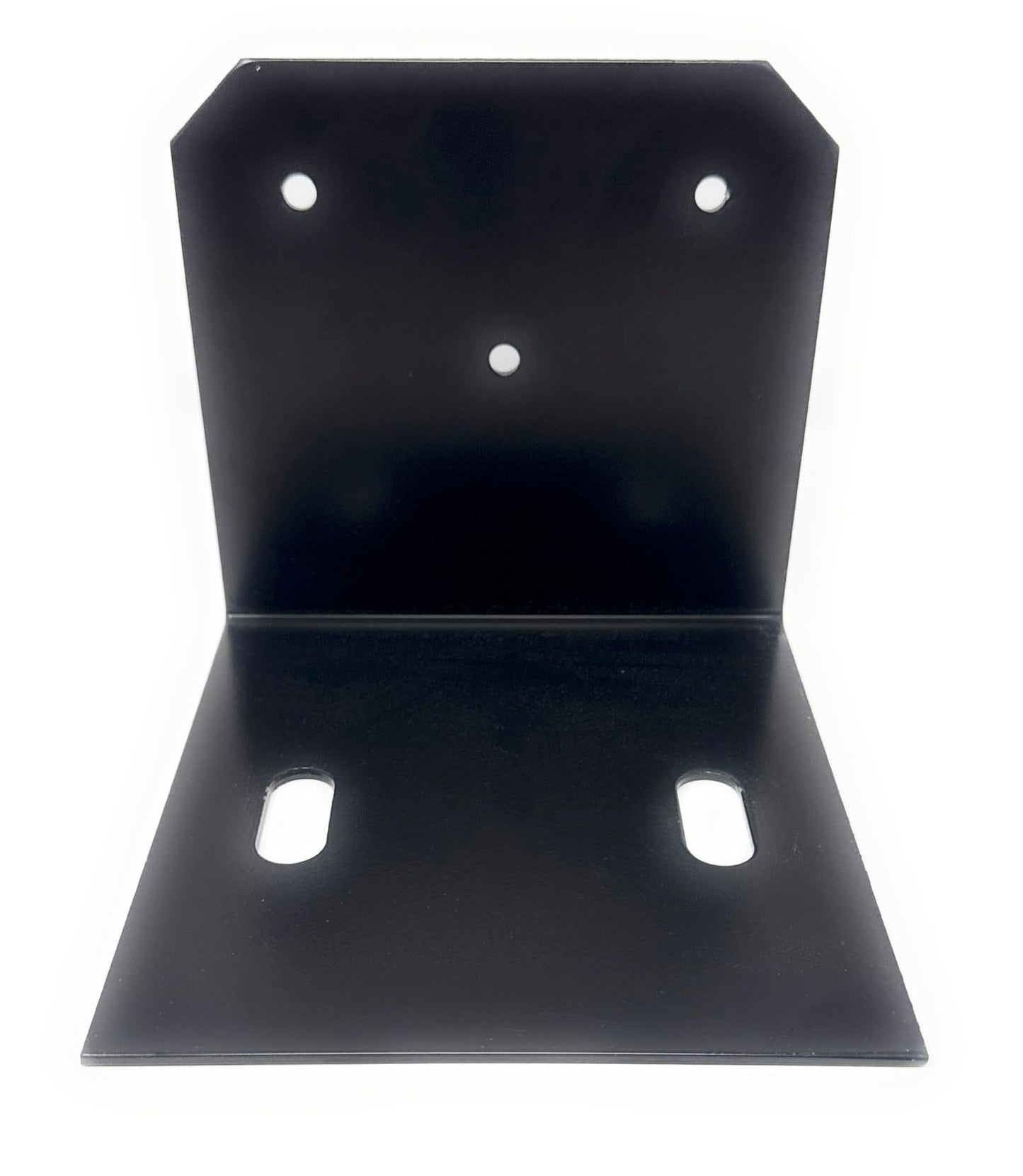J.H. Yoder Timbers 8x8 Post Beam Base Kit - Black Powder-Coated Heavy Duty 7 Gauge Aluminum - Adjustable 7.25" - 8.25" - Hidden Concrete Anchors - Includes All Hardware - 2 Pack - Made in the USA