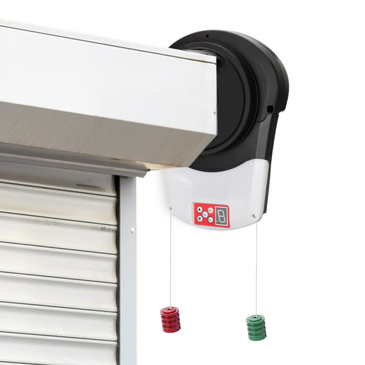 Automatic Roller Door Opener,2 Remotes Commercial Garage Farm Warehouse Electric Roller Shutter Door Opener with 800N Powerful Motor 22M² Roller Shutter