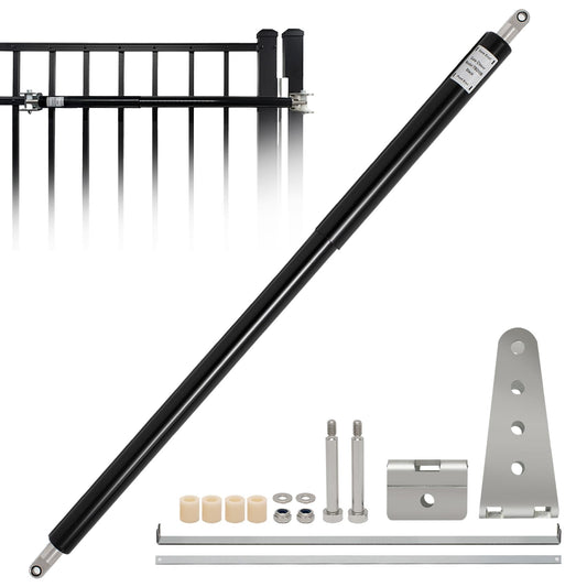 TB200b Heavy Duty Hydraulic Gate Closer for 60–140 lb Gates – Adjustable Closing Speed, Fits 40–64 Inch Gates – Ideal for Farm, Backyard, Pool, and Property Fencing (Black)