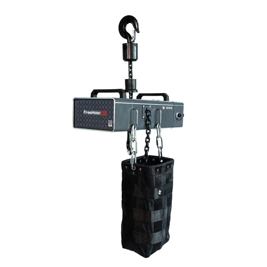 Mode FreeHoist 1 Ton Electric Chain Hoist & Battery Powered Hoist, 2200lbs Cordless Electric Hoist Winch, 110V Stage Chain Hoist, WiFi APP Multi-Control for Stage, Theater & Event Production