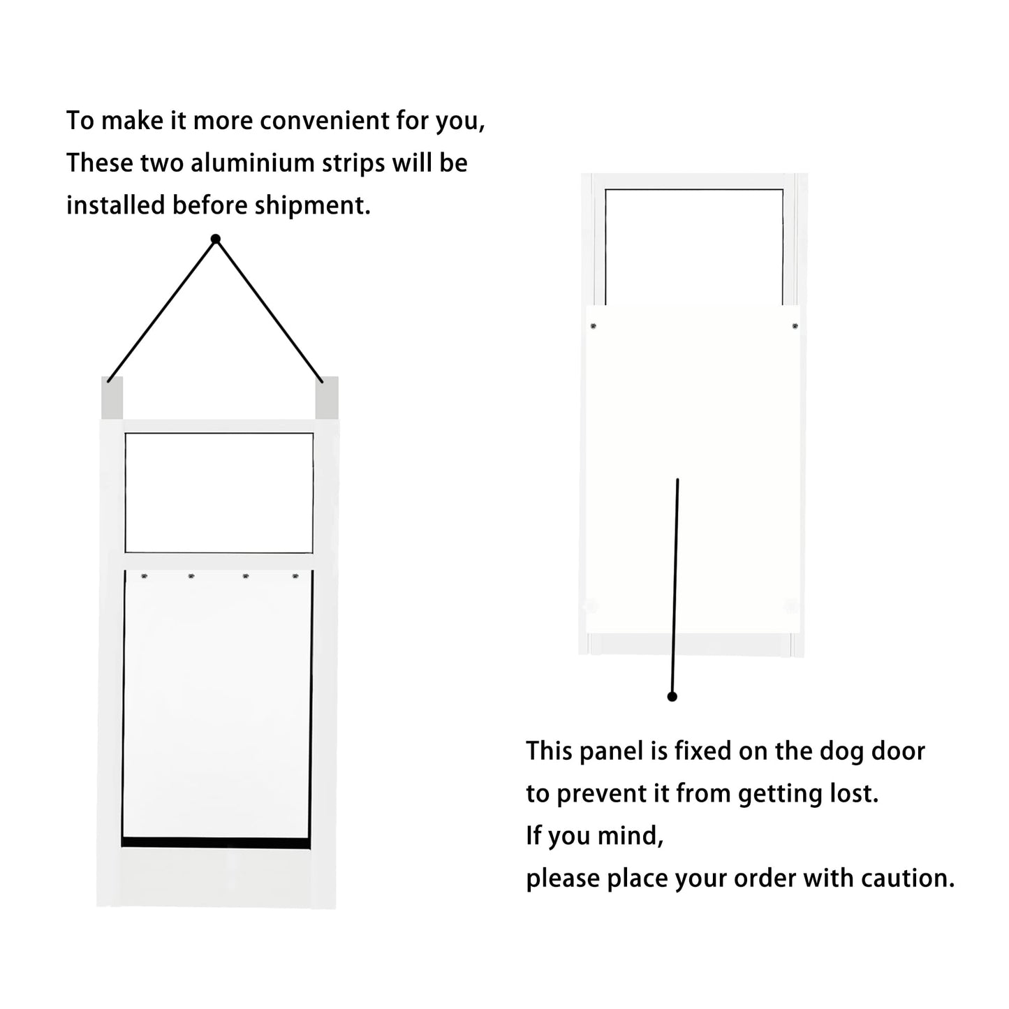 Extra Large Dog Door for Sliding Door,Adjustable Height 75.98"-81.1",Dog Door for Sliding Glass Doors XL,All-Metal Framed & Panel with Rotating Screws Can Slide Up and Down Along The Track