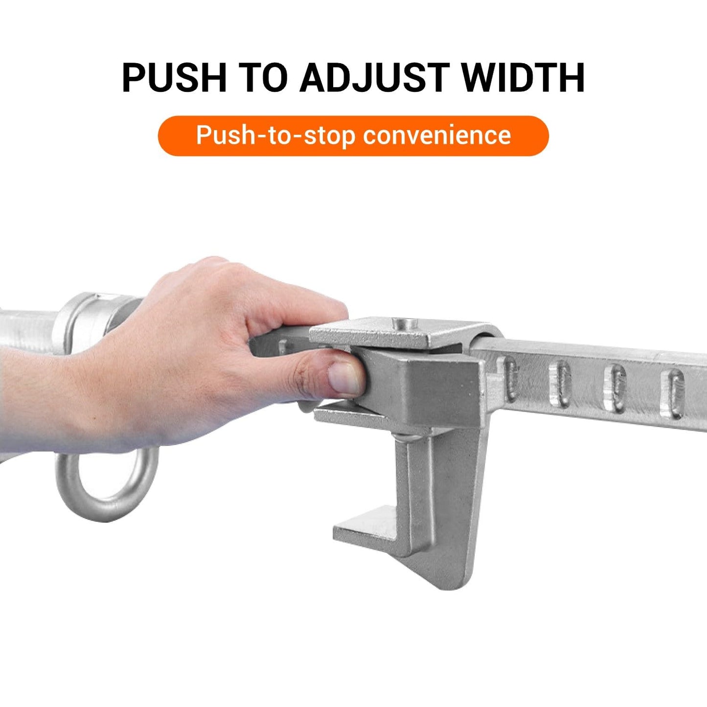 cernzard Aluminum Sliding Beam Anchor Clamp, Mobile Steel Beam Walker, Adjustable I/H Structure Connector for Fall Protection, Anchor Point for Safety Harness System, OSHA & ANSI Compliant
