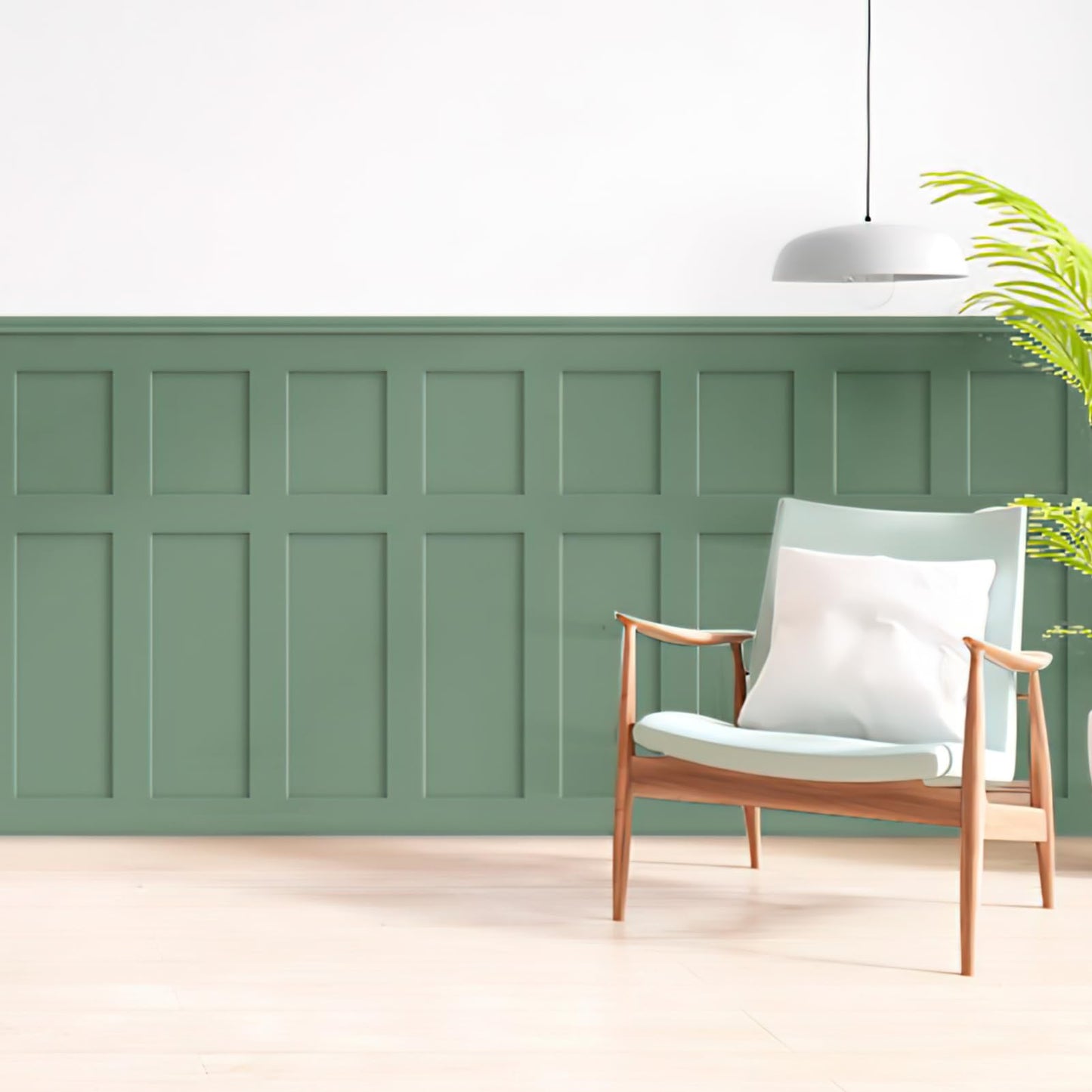 LONGKING Premade Board and Batten Wainscoting Kit, MDF Paintable Accent Wall Panels with Edge Trim, Pre-Cut Ready to Assemble Moulding for Interior Home Decor, Covers 93.93 x 56 in.