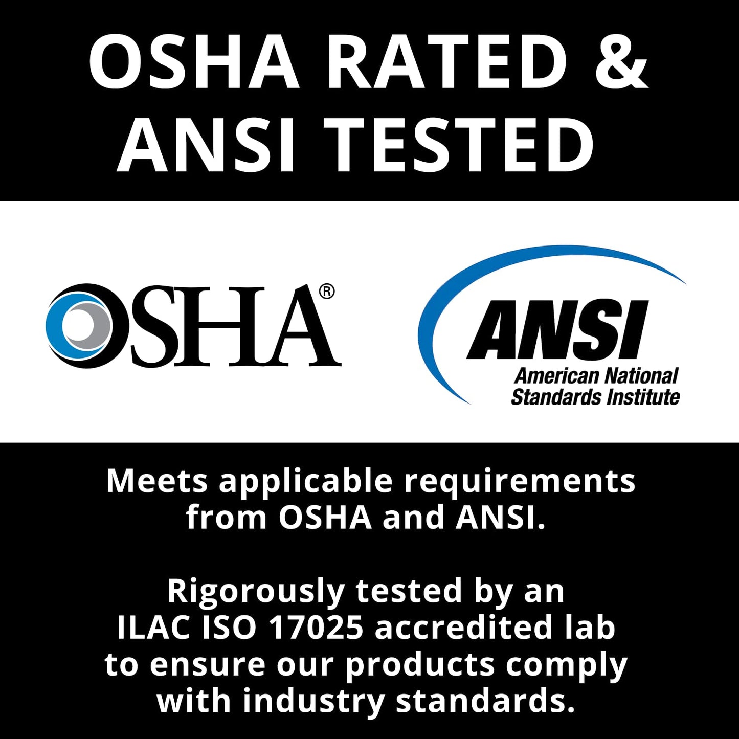 AFP Horizontal Lifeline System|Temporary 4 Man 100’ Fall Protection Rope w/Two Cross Arm Straps, Energy Absorber, Carabiners, Rope Tensioner, Pin & Carrying Bag|OSHA/ANSI Rated PPE|Free Tool Lanyard