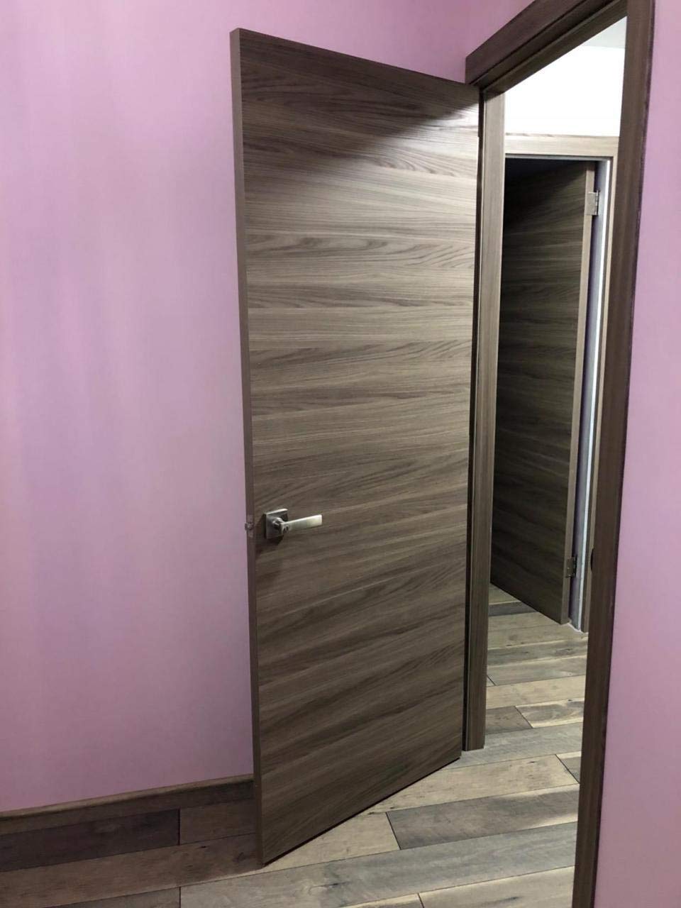 SARTODOORS Planum 0010 Interior Door Slab 36" x 96" Closet Sliding Flush Wood Ginger Ash No Pre Drilled