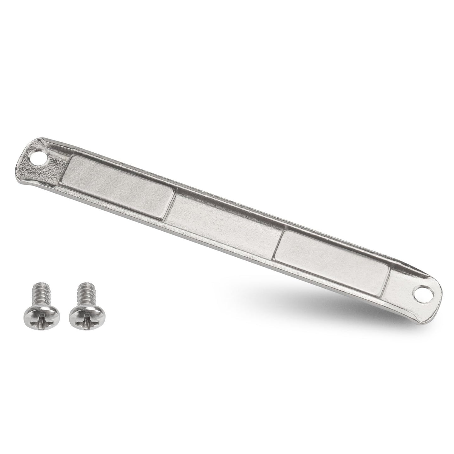 Stainless Steel U-Channel Shower Door Magnet with Screws - Swing Door Handles and Strike Jamb