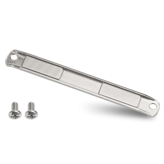 Stainless Steel U-Channel Shower Door Magnet with Screws - Swing Door Handles and Strike Jamb