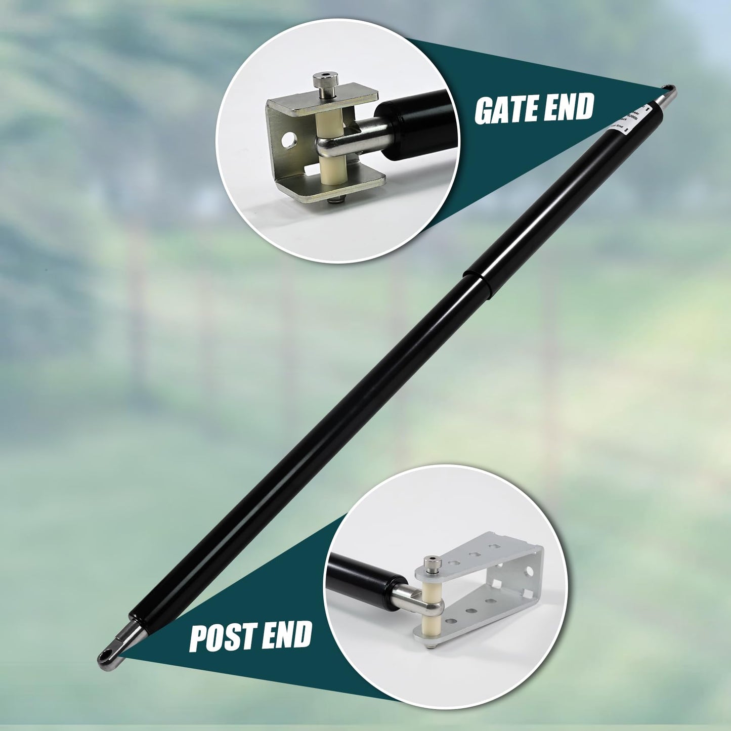 TB600 Outdoor Heavy Duty Gate Closer,High Grade Hydraulic Gate Closer for 150 to 250 Pounds in Weight,48 to 78 Inches in Width Suitable for Home Yard, Fences,Farms,Open Stadiums(Black)