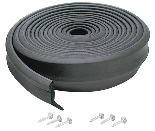 M-D Building Products 03723 9 ft. Black Rubber Garage Door Bottom Seal