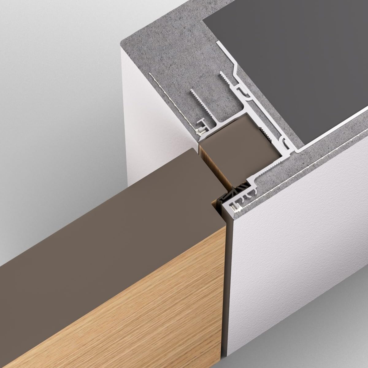 SARTODOORS Interior Invisible Solid Hidden Door with Handle | Planum 0010 Primed with Black Hidden Frame 24" x 80" Right-Hand Inswing | Concealed Hinges Lock Handle | Modern Wood Frameless Doors