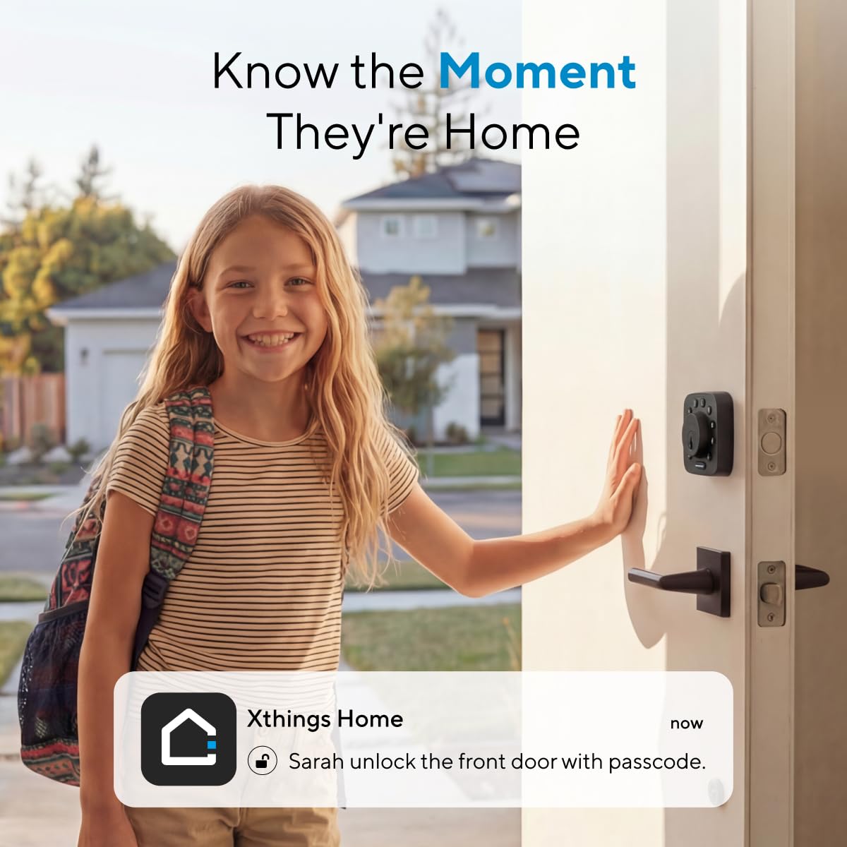 ULTRALOQ U-Bolt WiFi Smart Lock with Door Sensor, Built in Wi-Fi Keypad Deadbolt Lock for Front Door, Remote Control, Auto-Lock, Compatible with Alexa, Google, SmartThings, Easy Install, Matte Black