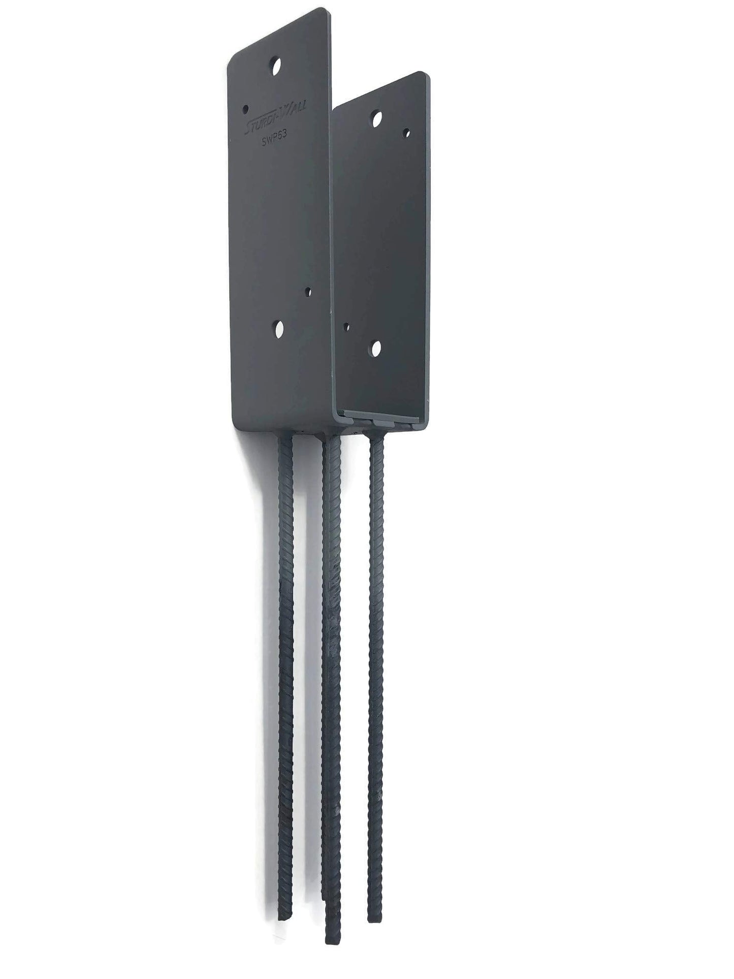 SWP63 | Sturdi-Wall Plus Wet Set Bracket 3-Ply 2x6 | Heavy Duty Structural Concrete Anchor for Post Frame Construction | Tri State Perma-Column