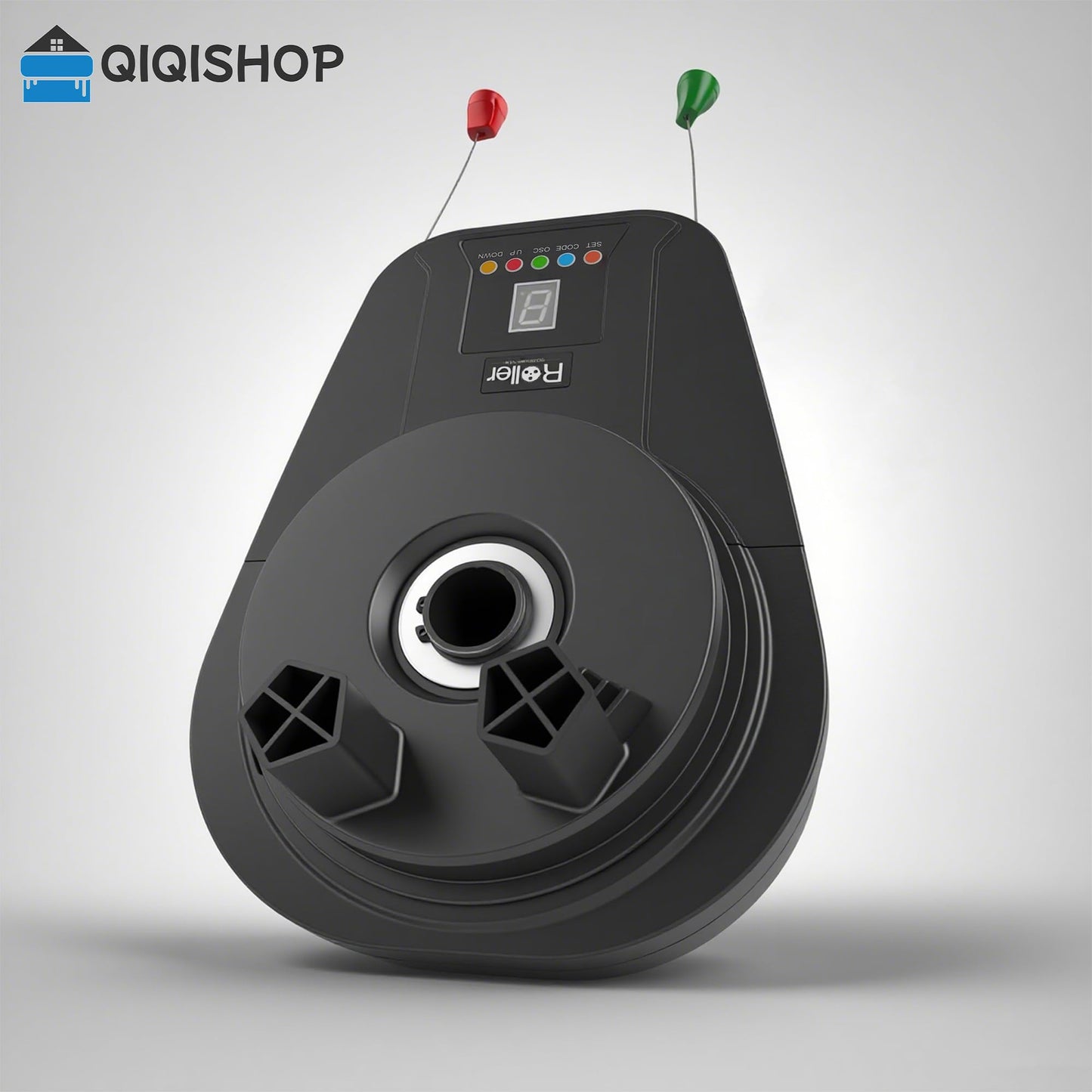 Automatic Roll Up Door Opener,Equipped with Two Remote Control,DC Power Garage Door Opener, It Features a Powerful 800N(1/2HP) Motor for Reliable Performance,Suitable for Most roll-up Doors