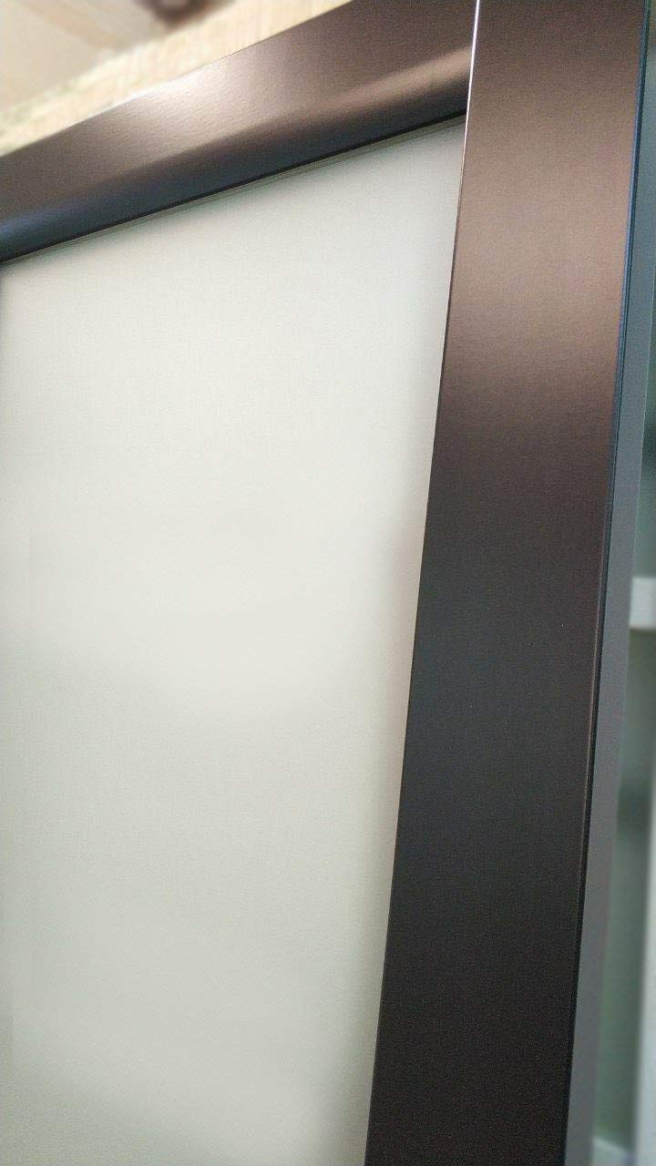 SARTODOORS Slab Barn Door Panel Frosted Glass Lite | Planum 2102 Matte Black | Sturdy Finished Modern Doors | Pocket Closet Sliding -30" x 80"