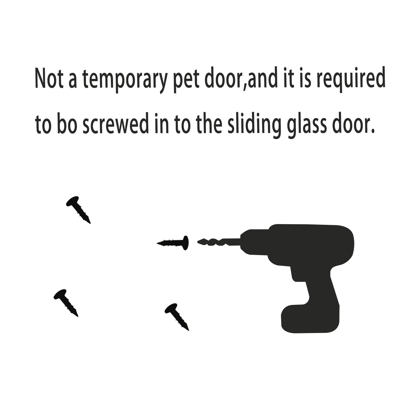 Extra Large Dog Door for Sliding Door,Adjustable Height 75.98"-81.1",Dog Door for Sliding Glass Doors XL,All-Metal Framed & Panel with Rotating Screws Can Slide Up and Down Along The Track