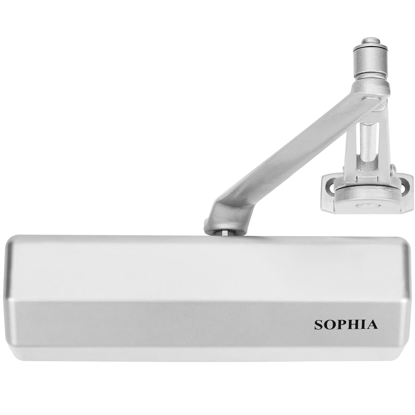 SOPHIA Door Closer Hold Open for Home, Door Closers Commercial Heavy Duty, Adjustable Speed & Spring Power 1-6, Hydraulic Door Closer Hinge Self Closing, No Slam, ADA & UL, DK4000