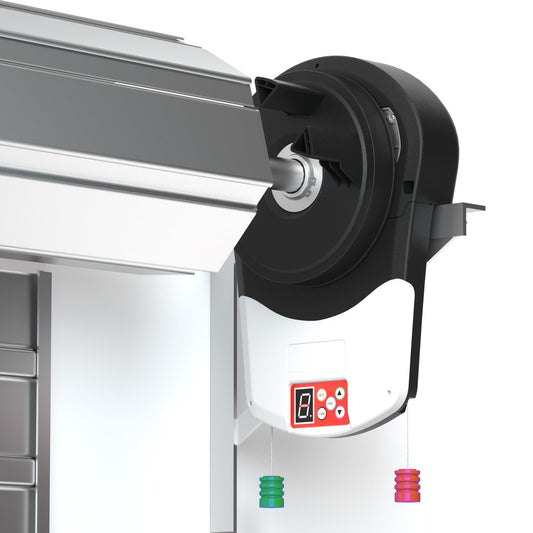 Bulipu Automatic Roll Up Door Opener,Commerial Garage Roller Door Opener with 4 Remote Powerful 1000N Motor 22m² Rolling OZ