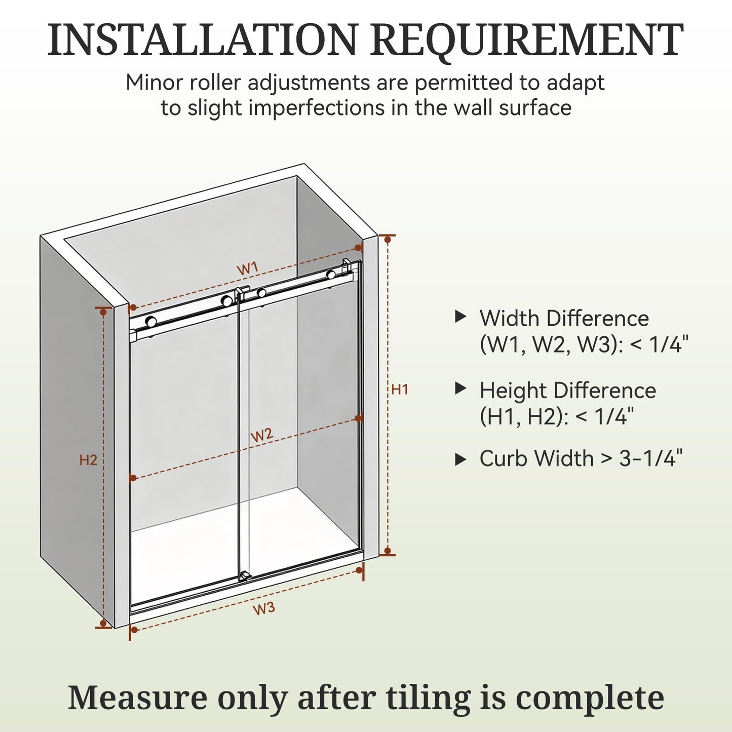 3/8"(10mm) SGCC Tempered Glass, 56-61" W x 72" H Frameless Double Sliding Shower Door, Sliding Glass Shower Door for Walk-in Bathroom with Easy Clean Coating & Stainless Steel Hardware (Brushed Gold)