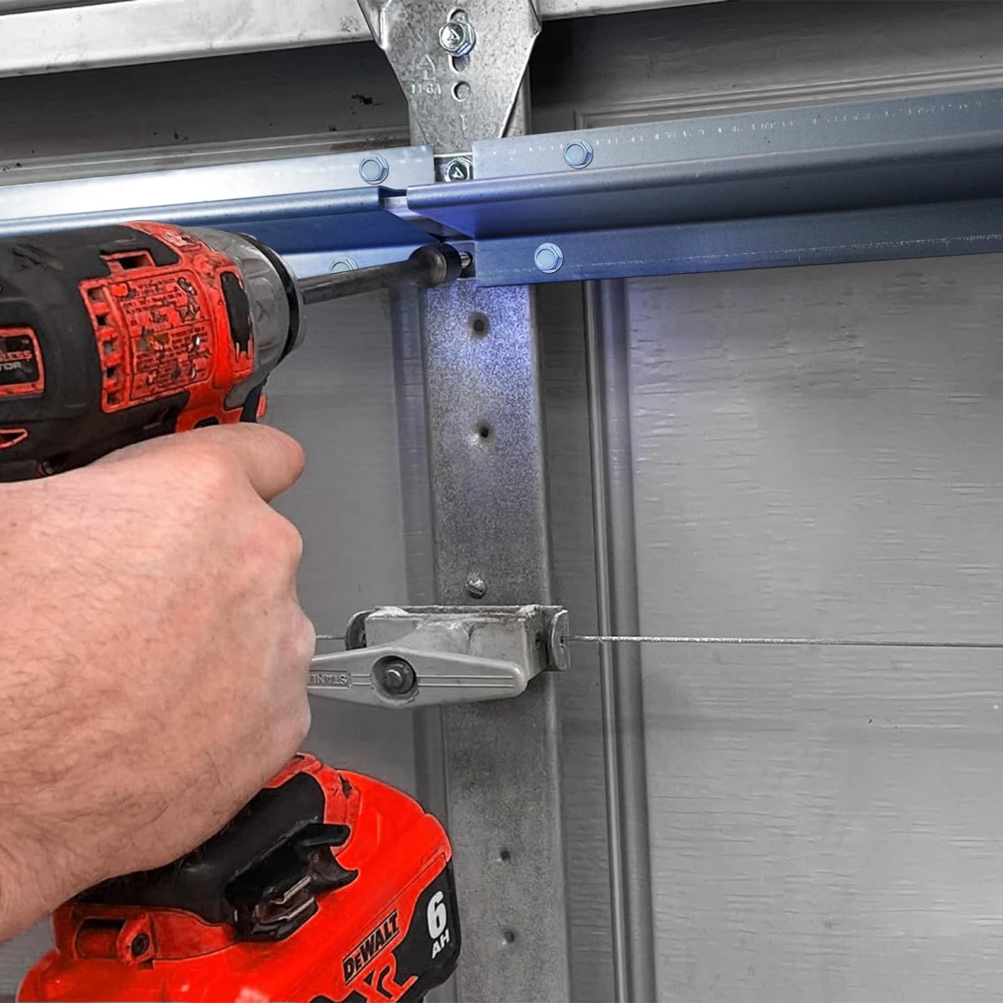 LAJIAOZ Garage Door Strut 16 Foot Heavy Duty Garage Door Reinforcement Support Strut-Ultimate Hurricane, Storm, Snow, and Wind Protection, Garage Door Brace, DIY & Pro Ready for 8/9/16/20FT Doors
