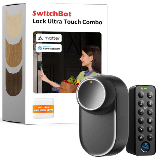 Smart Lock Ultra with Keypad,Fingerprint Door Lock, App Remote Control, Built-in WiFi Keypad Deadbolt, Auto Unlock, Waterproof&Easy Install,Supports Alexa and Google (Lock Ultra Touch Combo)