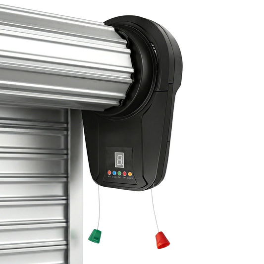 800N Electric Roller Door Opener with 2 Remotes, Compatible with 22M² Roller Shutter for Commercial Garage Farm Warehouse (L)