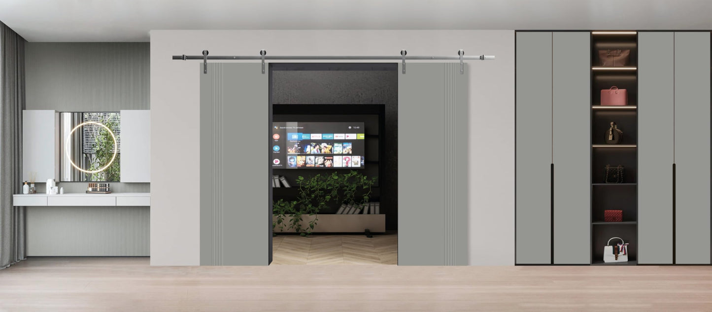 SARTODOORS Slab Door Panel 36 x 80 inches | Base 7801 White | Bathroom Bedroom Doors