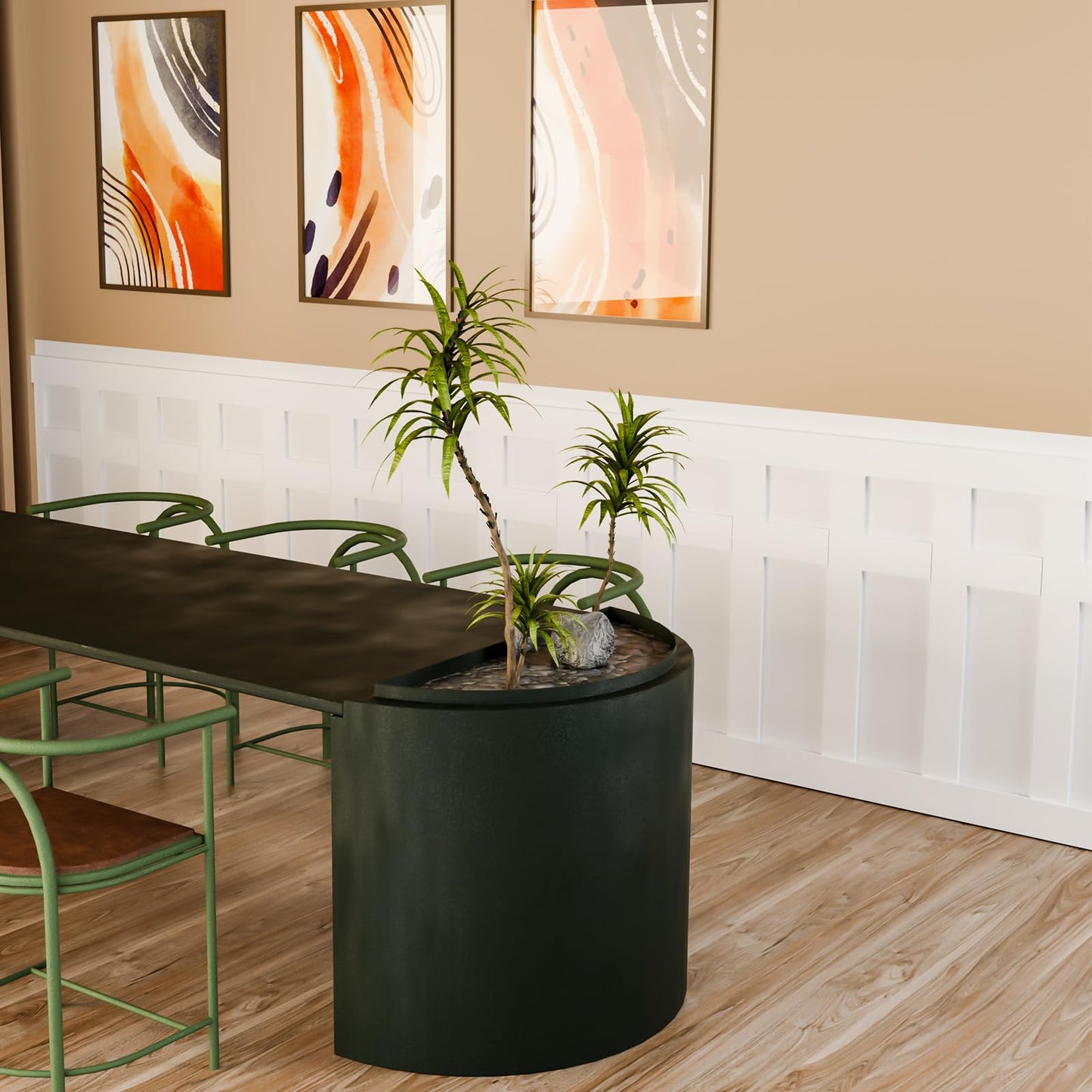 Pangda 23 Pcs 94.49 x 47.24 Inch MDF Board and Wall Batten Panel Kit Premade Wainscoting Panels Ready to Assemble Accent Decorative Wall Molding Kit for DIY Bedroom Living Room Home Decor