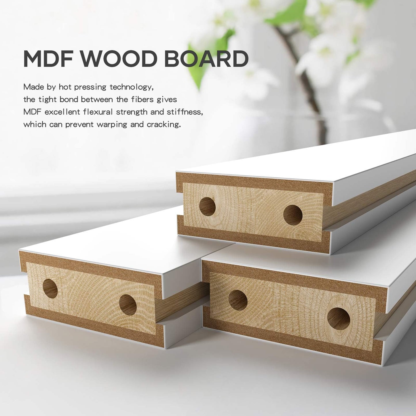 ROYMELO 36x84 Inch White Sliding Barn Door Slab with 6.6ft Hardware Kit Included, 5-Panel, MDF Wood Panel Covered with Water-Proof Scratch-Proof PVC Surface, Simple DIY Assembly