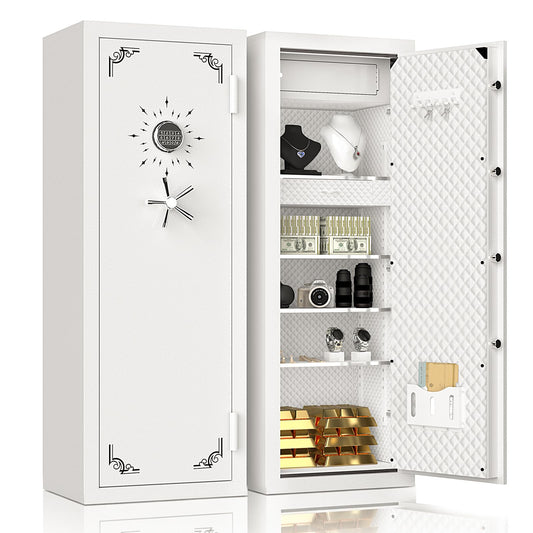 59.05''H Extra Large Fireproof Safe for Home, 13 Cu Ft Home Safes Water and Fireproof, Heavy Duty Big Safety Boxes with Digital Lock&Keys, Drawer and Adjustable Shelves for Jewelry, Doc, Valuables