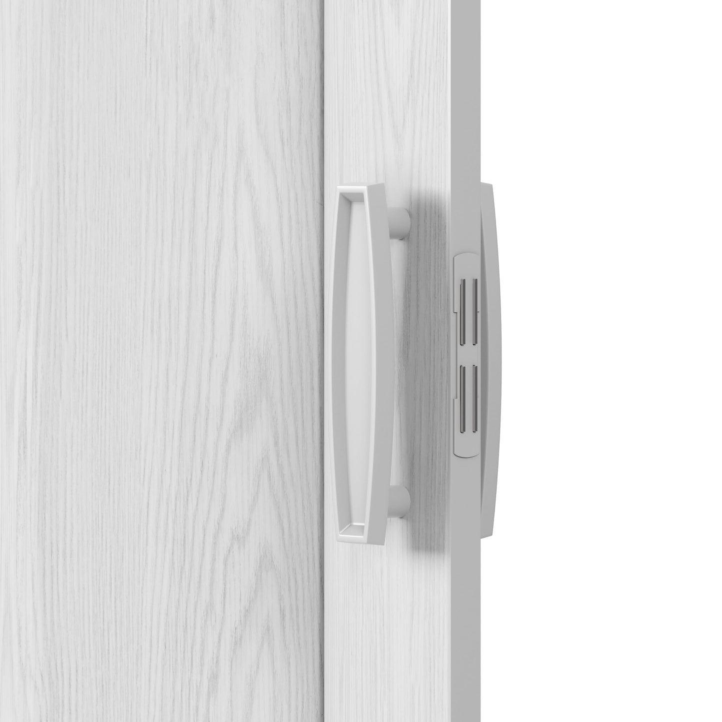 Techni Home Studio Series 32" W x 80" H PVC Foldable Accordion Door, Trimmable, Flexible Single Layer Panels, White Oak