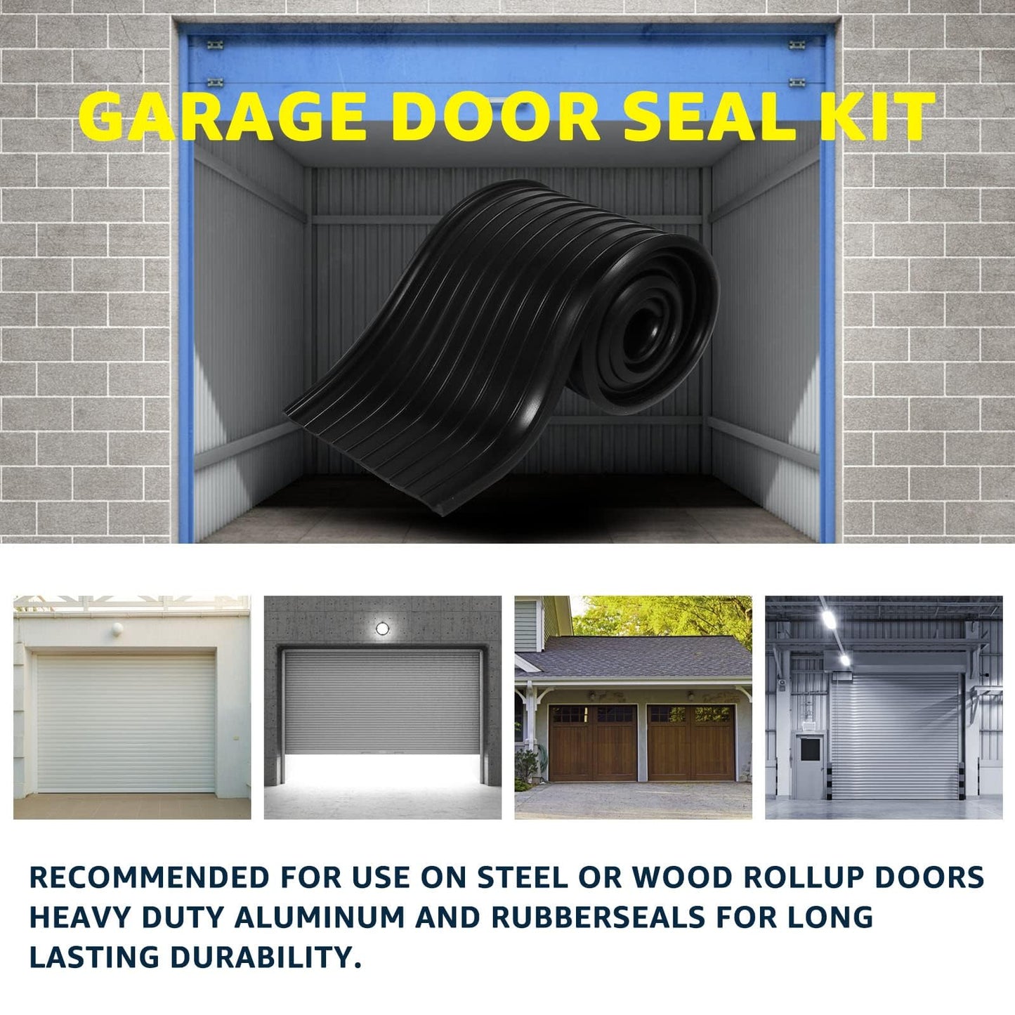 for Wayne Dalton Garage Door Bottom Weather Seal 154448 Replacement for Weather Stripping Fit 16 FT Wide Doors（16Ft）