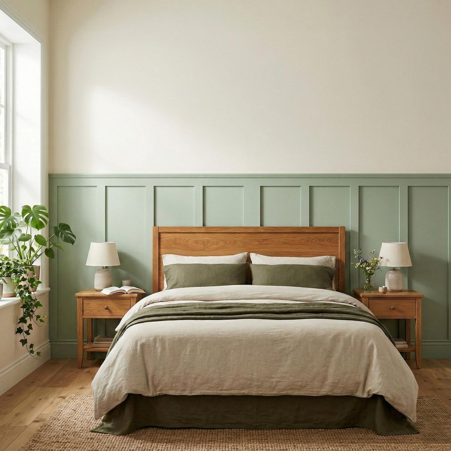 SMARTSTANDARD Paintable Board and Batten Wainscoting Kit, Premade MDF Accent Wall Panels with Edge Strips – Covers 176x51 Inch, Wall Molding Trim for Bedroom Living Room Hallway