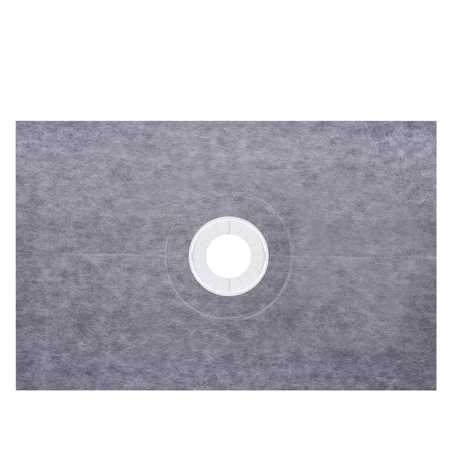 VEVOR Shower Curb Kit, 48"x72" Watertight Shower Curb Overlay with 4" PVC Central Bonding Flange, 4" Stainless Steel Grate, 2 Cuttable Shower Curb and Trowel, Shower Pan Slope Sticks Fit for Bathroom