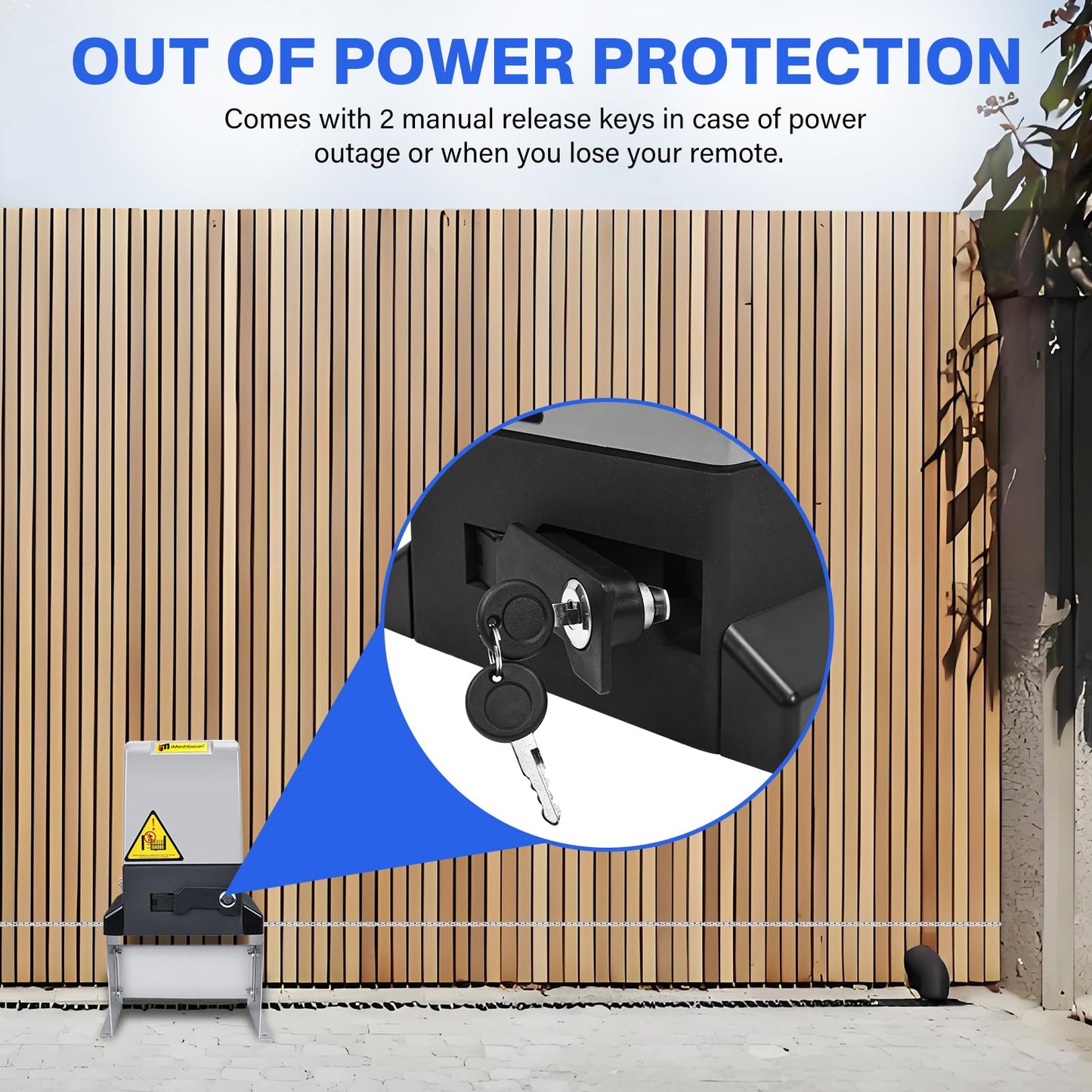3300LBS Automatic Sliding Gate Opener with 6 Remote Controls,550W Electric Rolling Driveway Slide Gate Operator Hardware Security System Kit for Sliding Gate Up to 40 Feet (APP Control)